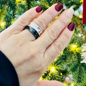 Authentic Tiffany Silver Titanium Wide 